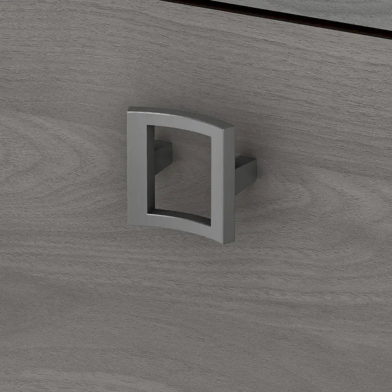 Bureau d'angle Echo avec étagère et tiroirs, par Bush Business Furniture