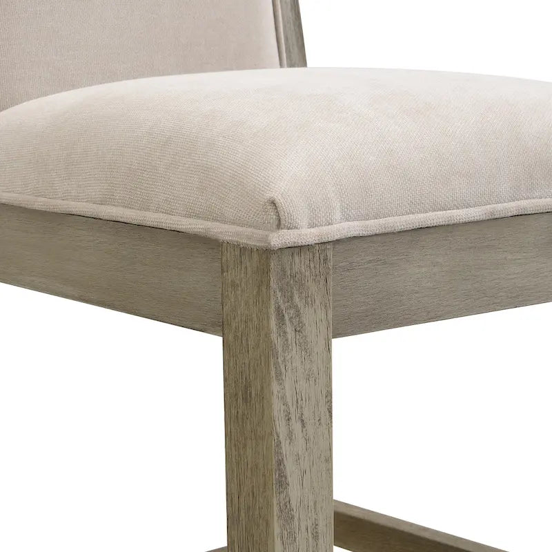 Tabourets de bar rétro Roomfitters, lot de 2, hauteur bar 30,5 cm, coussin en tissu et structure en bois.