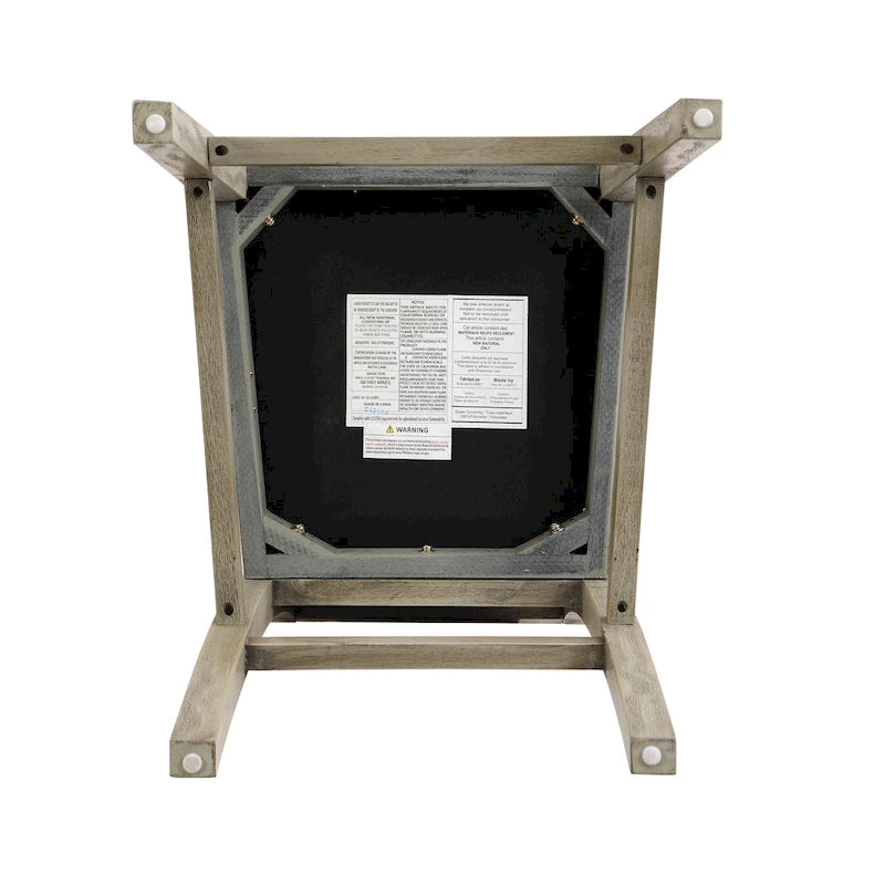 Tabourets de bar rétro Roomfitters, lot de 2, hauteur bar 30,5 cm, coussin en tissu et structure en bois.