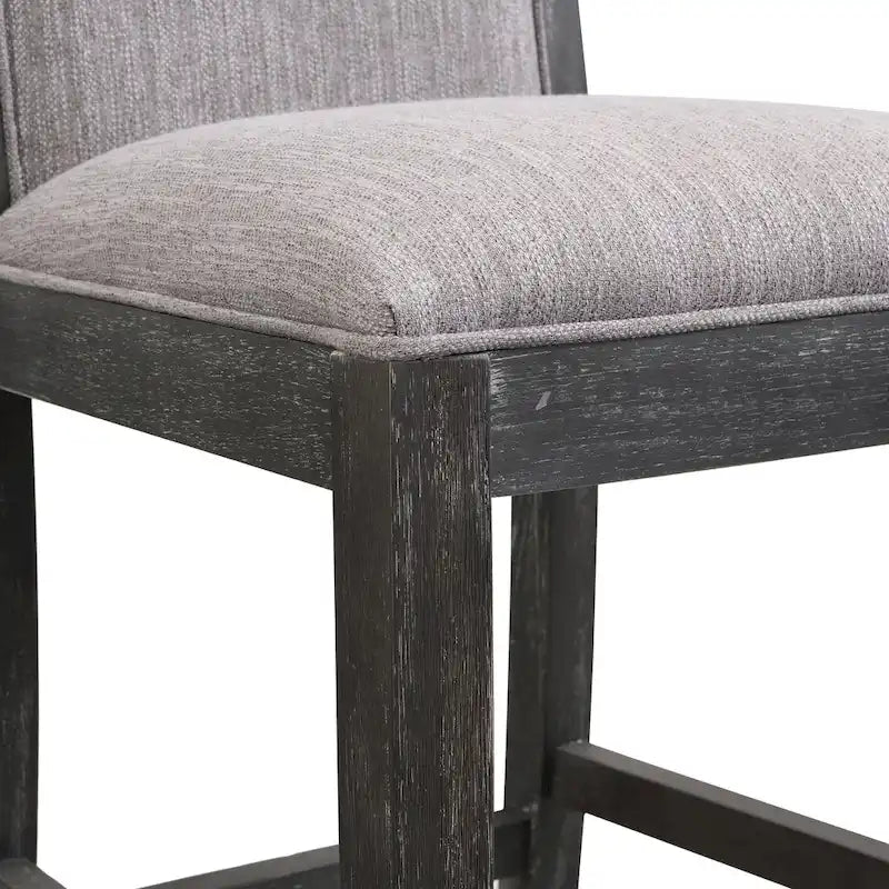 Tabourets de bar rétro Roomfitters, lot de 2, hauteur bar 30,5 cm, coussin en tissu et structure en bois.