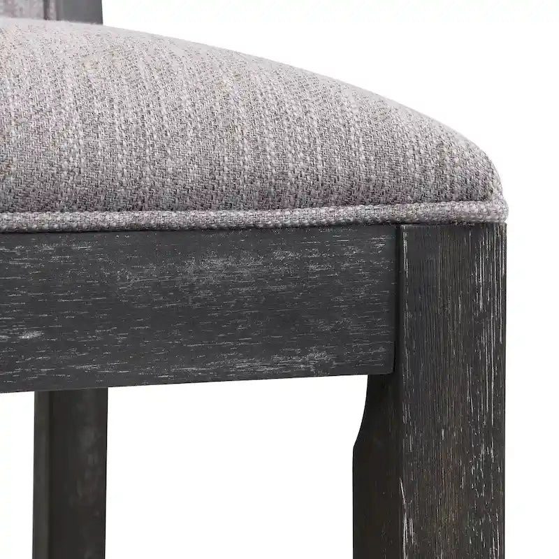 Tabourets de bar rétro Roomfitters, lot de 2, hauteur bar 30,5 cm, coussin en tissu et structure en bois.