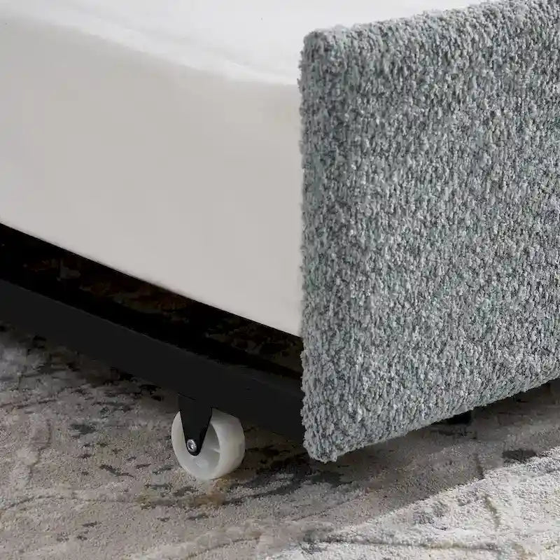 Lit de jour double en boucle avec lit gigogne