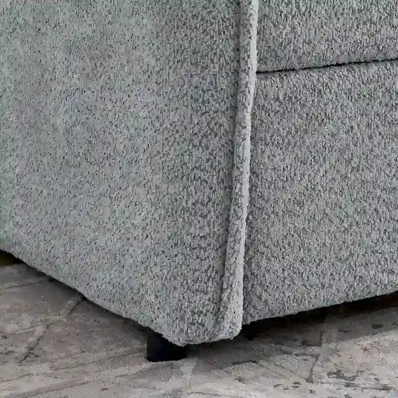 Lit de jour double en boucle avec lit gigogne