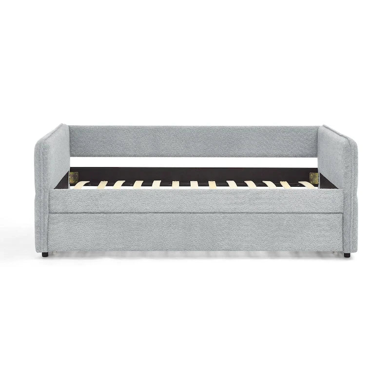 Lit de jour double en boucle avec lit gigogne