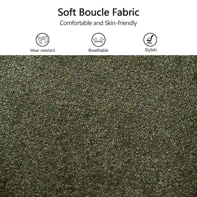 Chaises de salle à manger modernes rembourrées avec pieds pivotants en métal