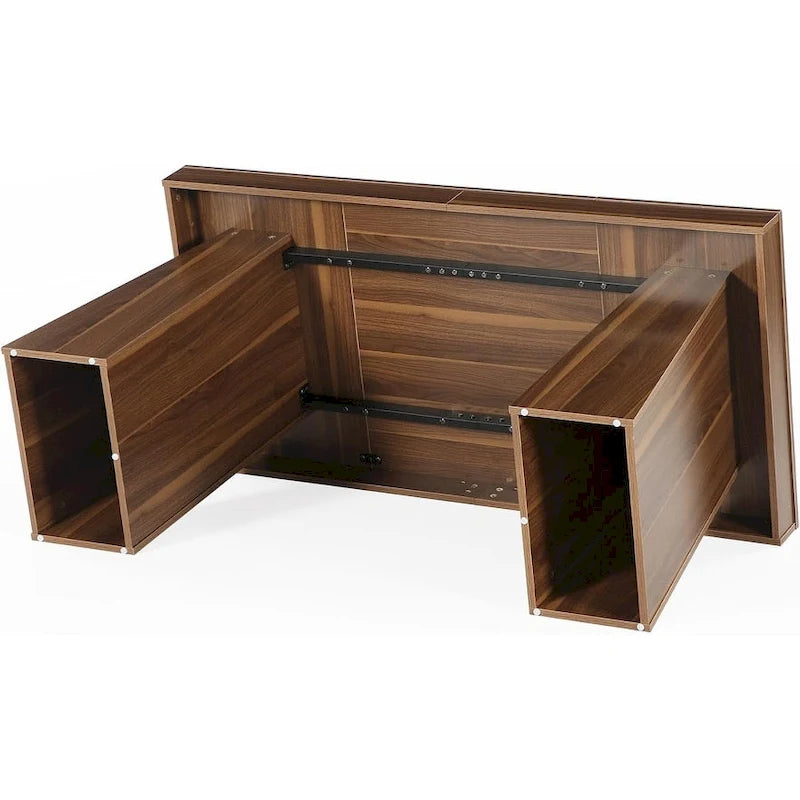 Bureau de direction moderne de 140 cm (55 pouces), bureau d'ordinateur en bois, poste de travail professionnel