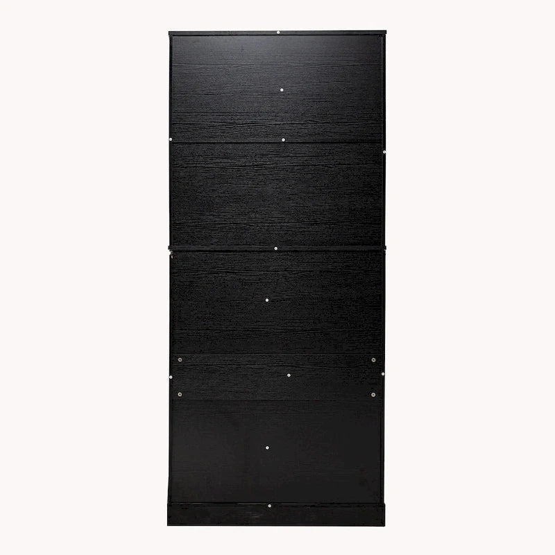 Armoire de cuisine de 72 pouces de hauteur avec 3 tiroirs pour clavier, armoire autoportante à 6 portes et étagères réglables, armoire de rangement