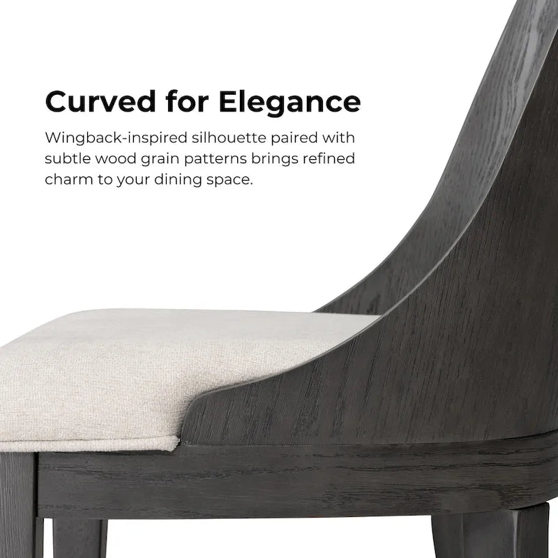 Ensemble de salle à manger rond moderne 5 pièces en bois massif Piez de Furniture of America