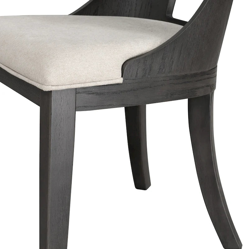 Ensemble de salle à manger rond moderne 5 pièces en bois massif Piez de Furniture of America