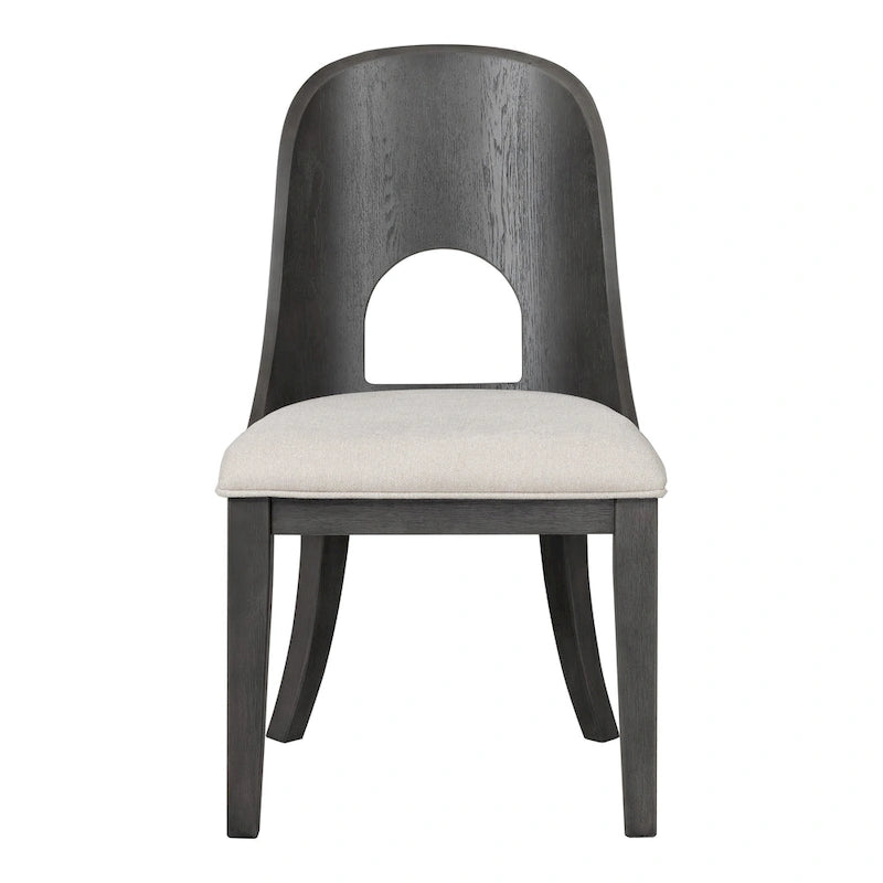 Ensemble de salle à manger rond moderne 5 pièces en bois massif Piez de Furniture of America