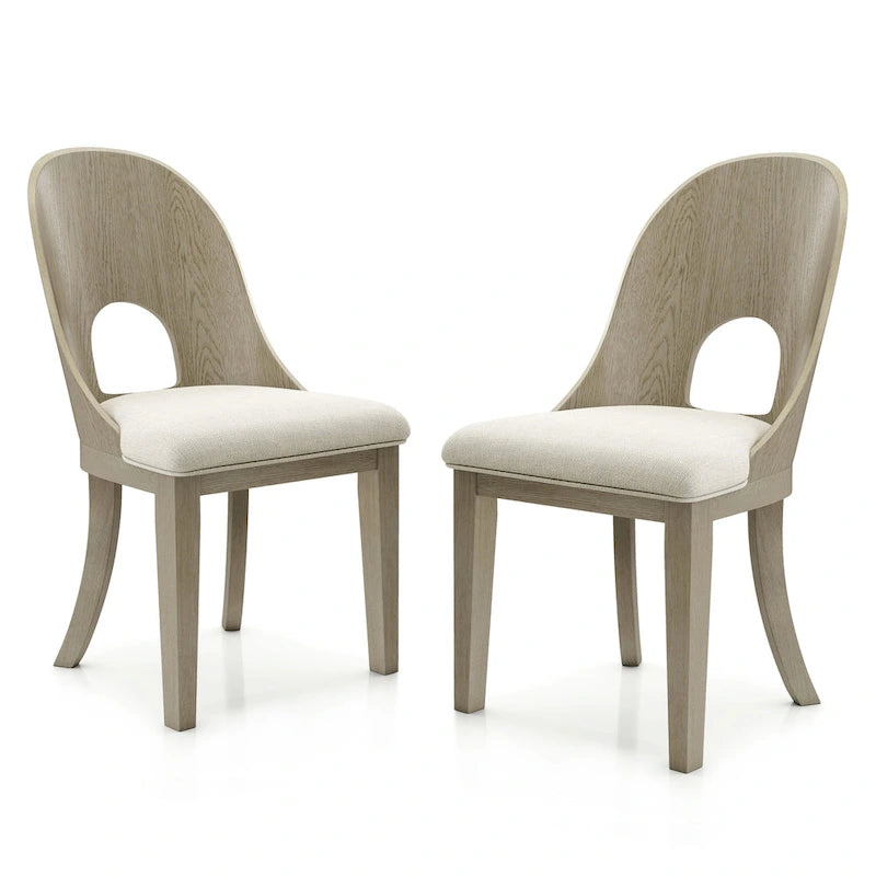 Ensemble de salle à manger rond moderne 5 pièces en bois massif Piez de Furniture of America