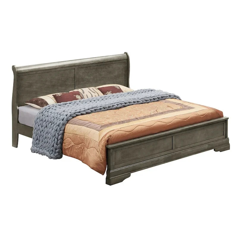 Lit Louis-Philippe Queen à panneaux