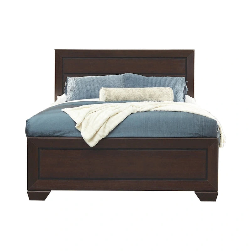 Ensemble de chambre à coucher 2 pièces Oatfield Dark Cocoa avec commode