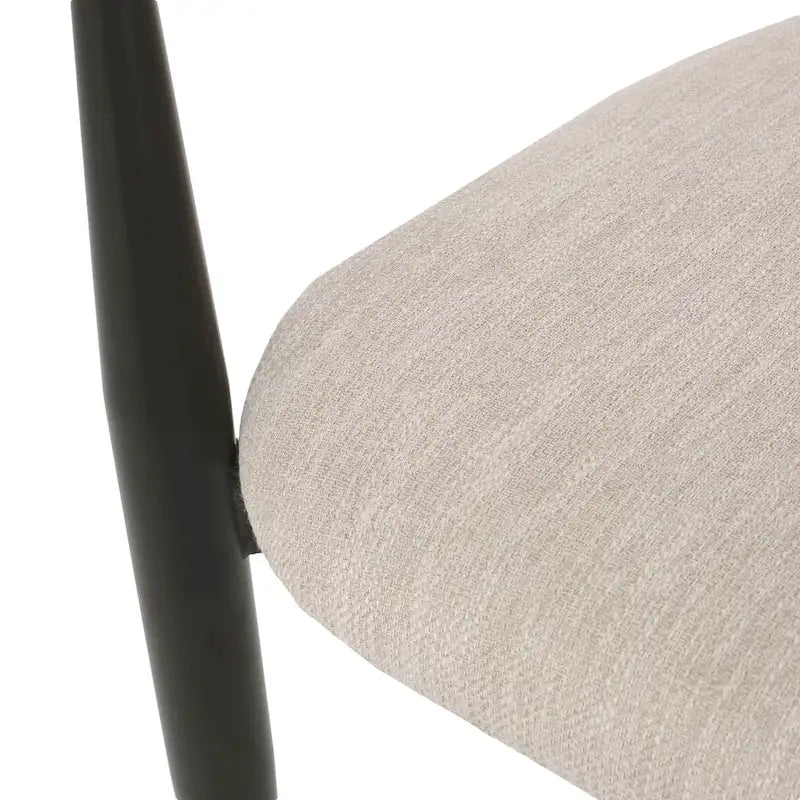 Chaises de salle à manger rembourrées Elmore de style industriel moderne (lot de 2) avec structure en fer par Christopher Knight Home