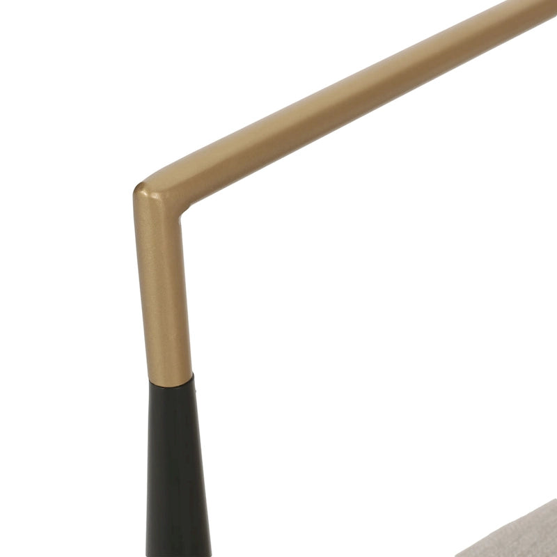 Chaises de salle à manger rembourrées Elmore de style industriel moderne (lot de 2) avec structure en fer par Christopher Knight Home