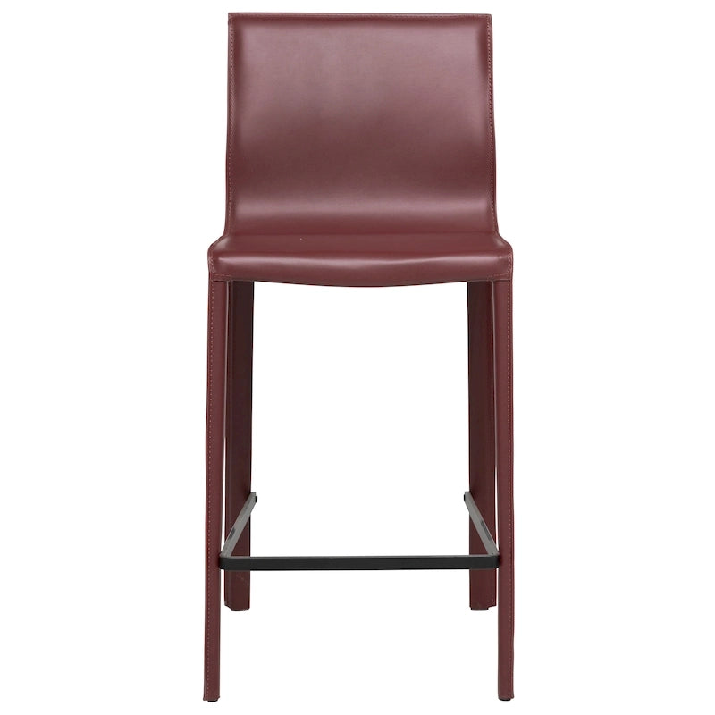 Tabouret de bar moderne en cuir STAN