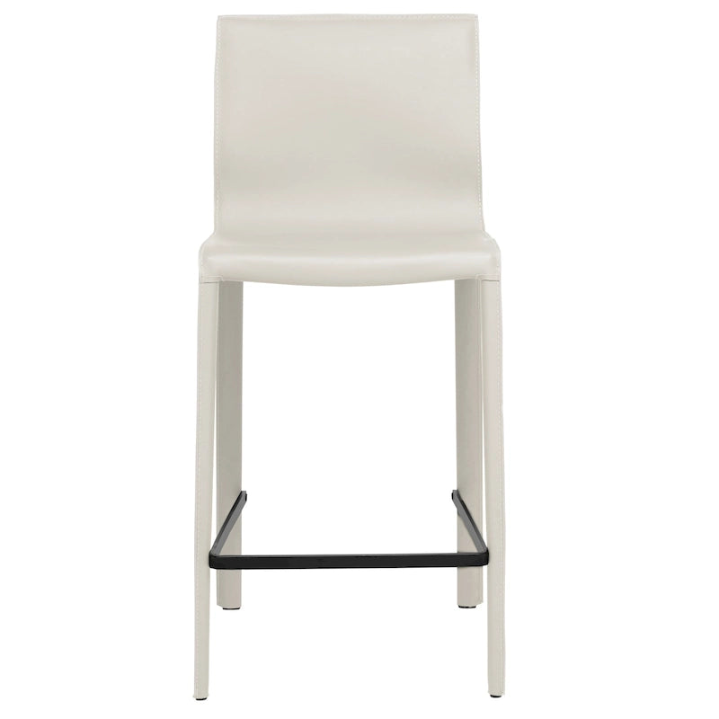 Tabouret de bar moderne en cuir STAN