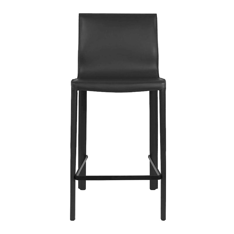Tabouret de bar moderne en cuir STAN