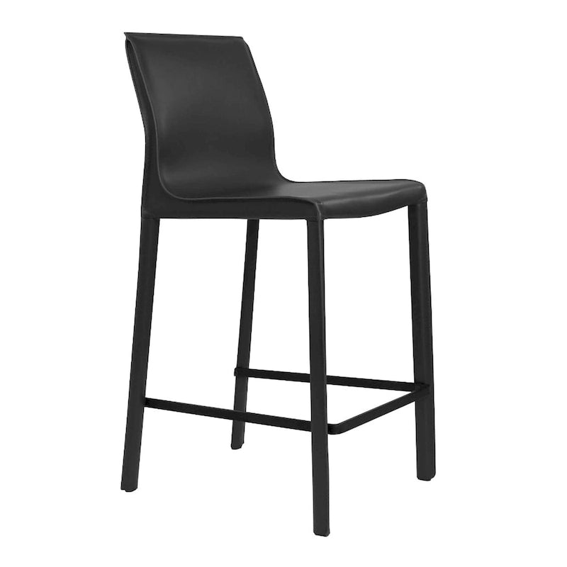 Tabouret de bar moderne en cuir STAN