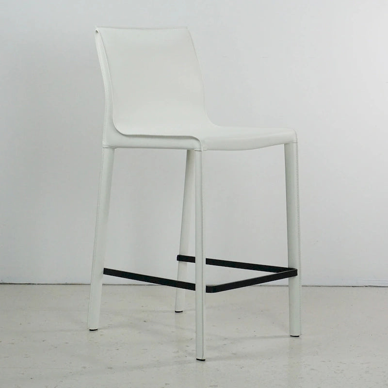 Tabouret de bar moderne en cuir STAN