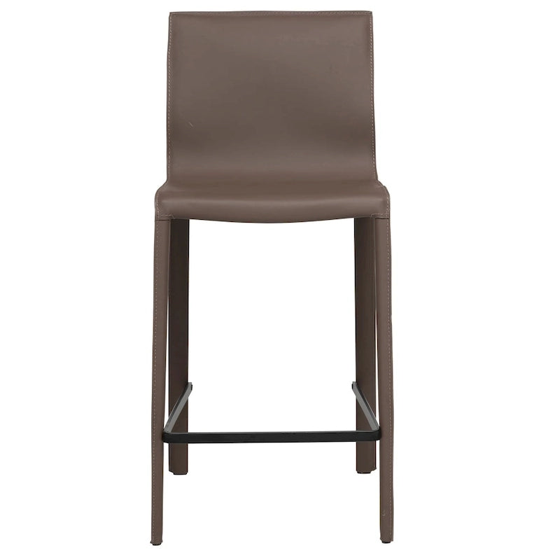 Tabouret de bar moderne en cuir STAN