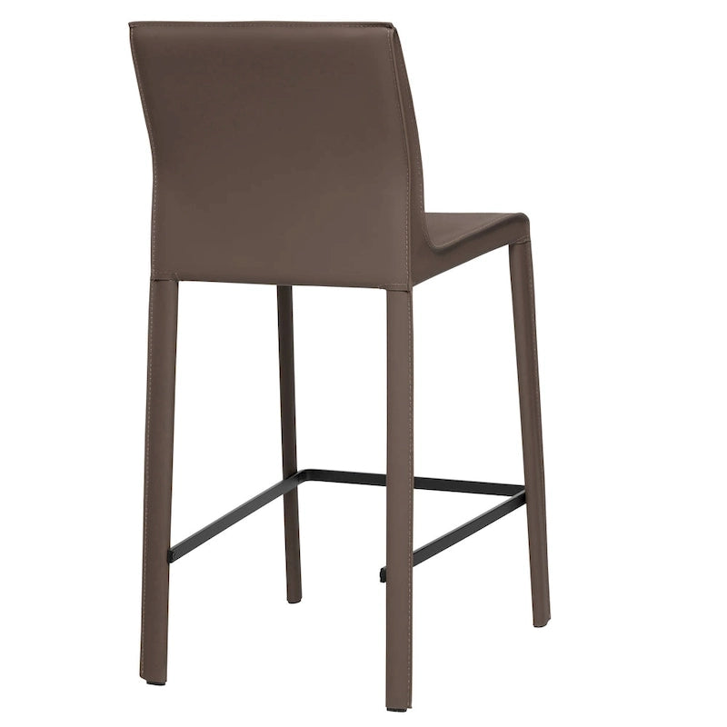 Tabouret de bar moderne en cuir STAN