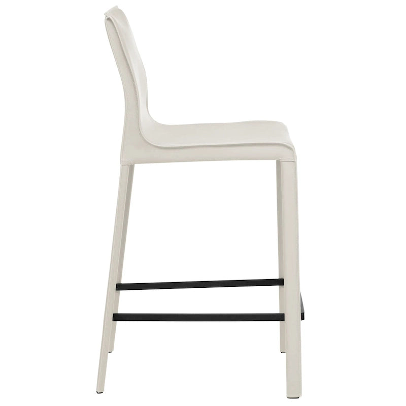 Tabouret de bar moderne en cuir STAN