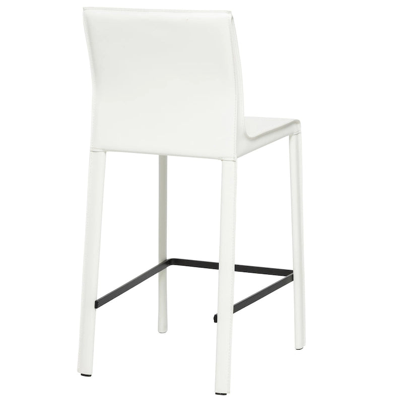Tabouret de bar moderne en cuir STAN