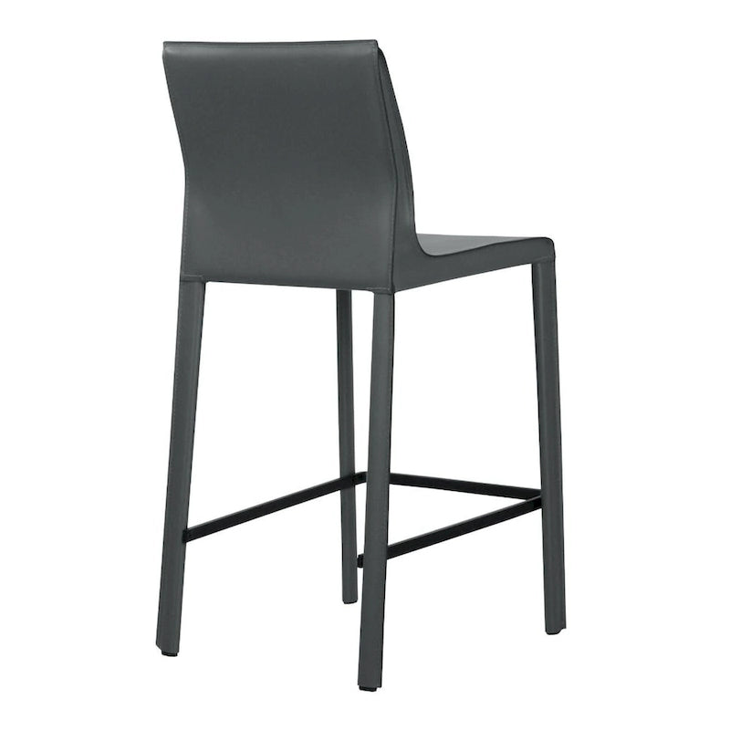 Tabouret de bar moderne en cuir STAN