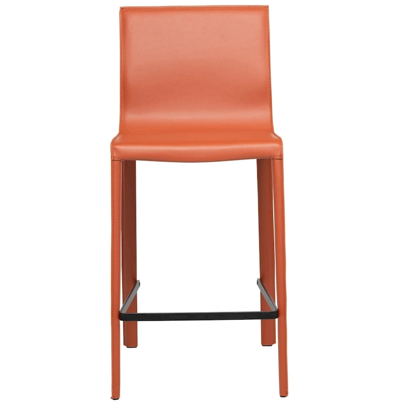Tabouret de bar moderne en cuir STAN