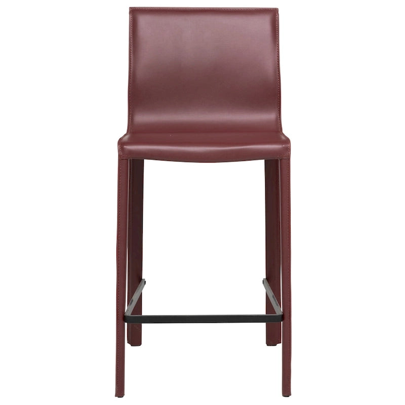 Tabouret de bar moderne en cuir STAN