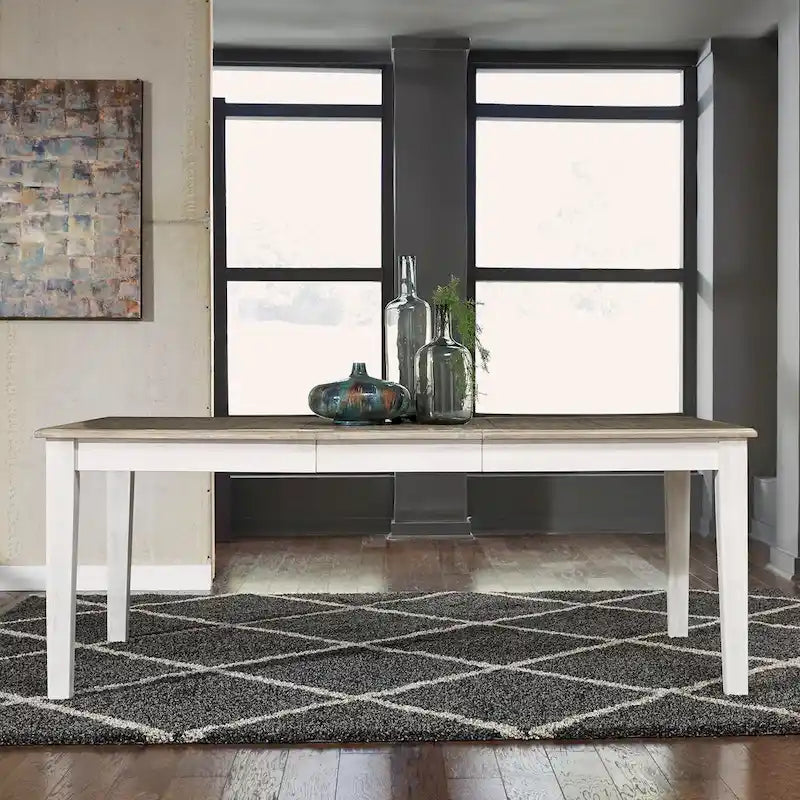 Ensemble de table rectangulaire 5 pièces Summerville Soft White Wash Wire Brushed Gray