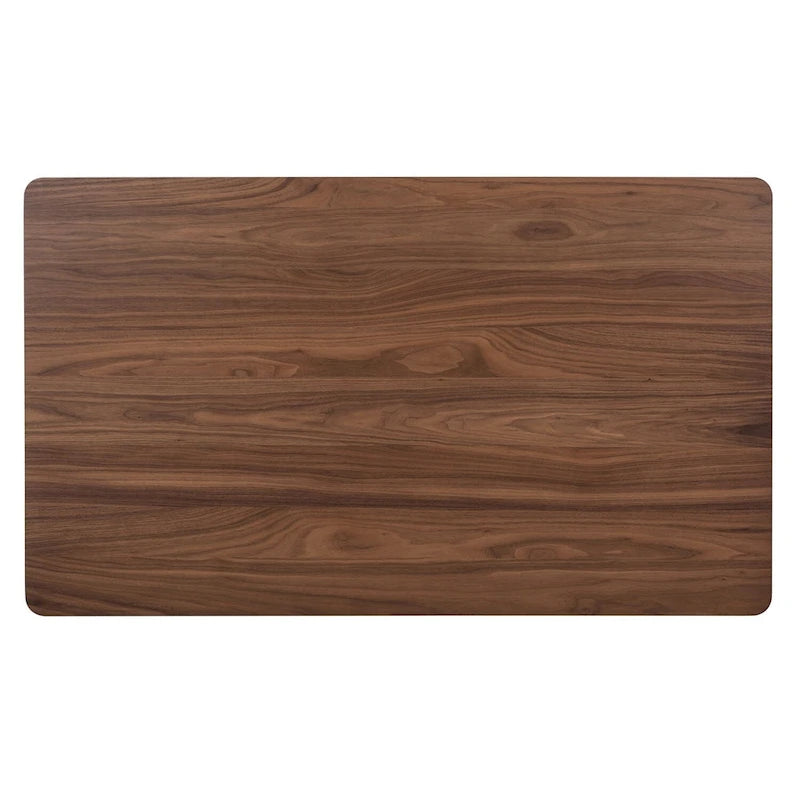 Table rectangulaire à pieds en noyer satiné Space Savers