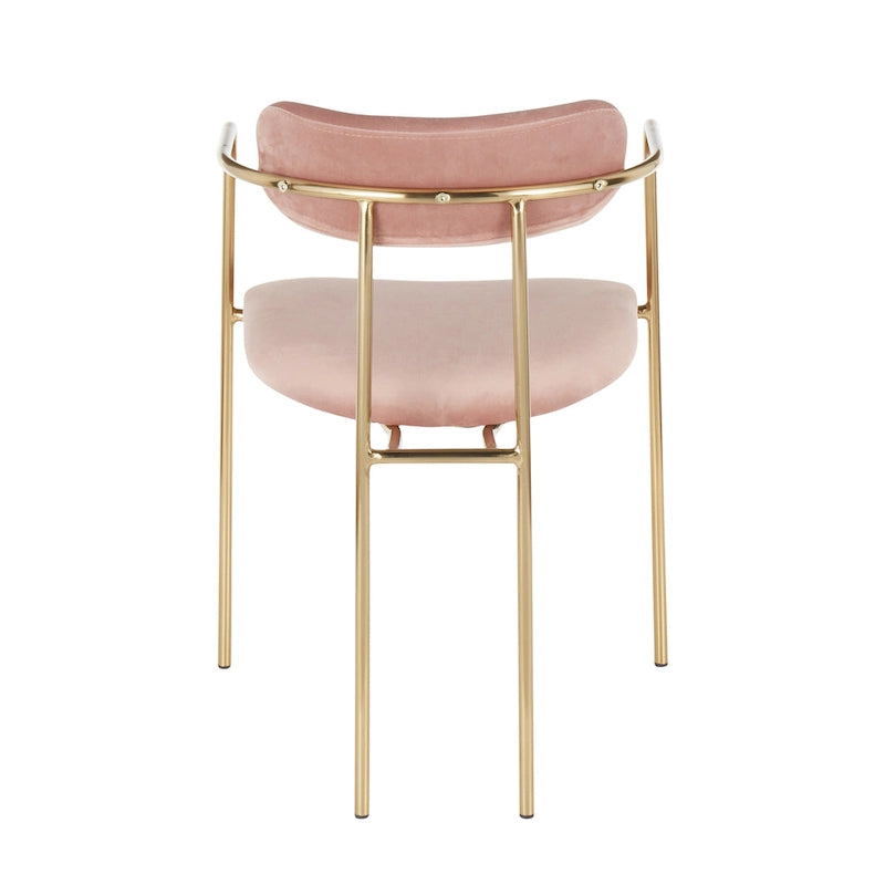 Fauteuil en velours glamour Silver Orchid Gregor (lot de 2)