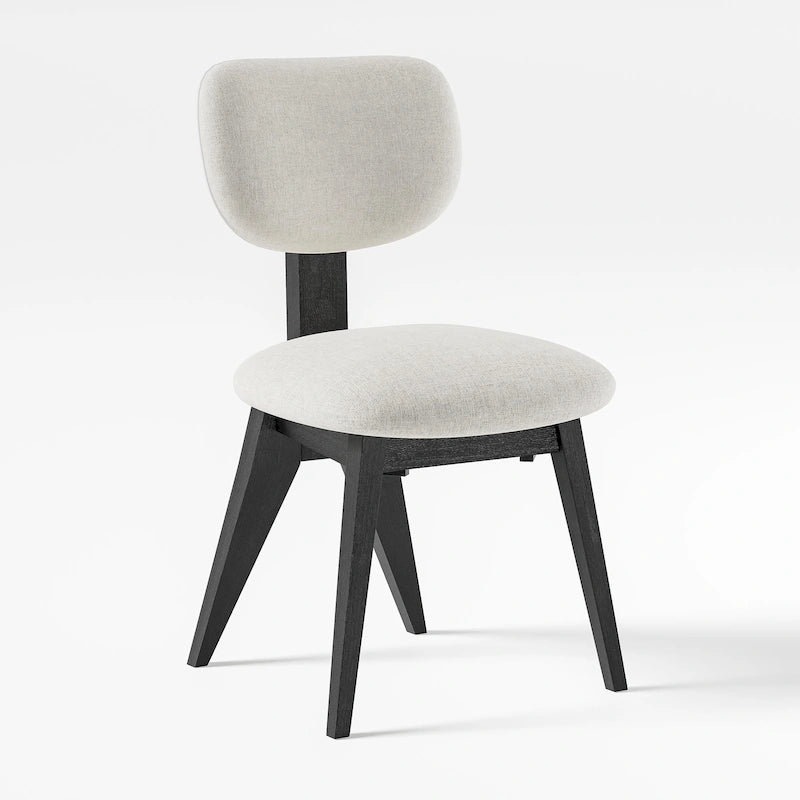 Chaises de salle à manger en bois massif (lot de 2) - 21*19*33