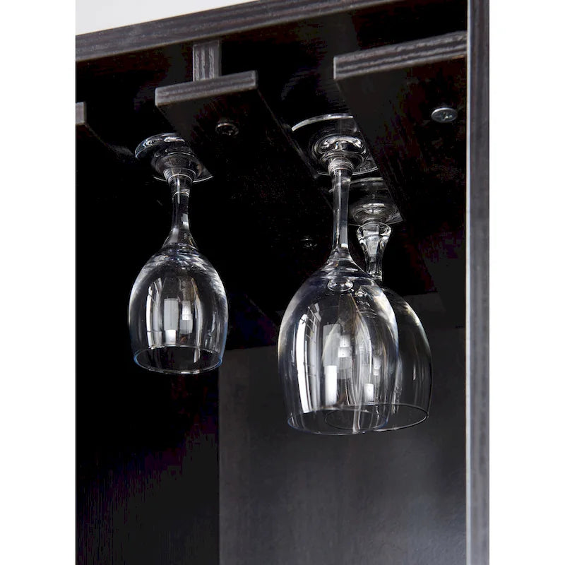 Buffet contemporain Cregg à 4 étagères avec casier à vin, de Furniture of America