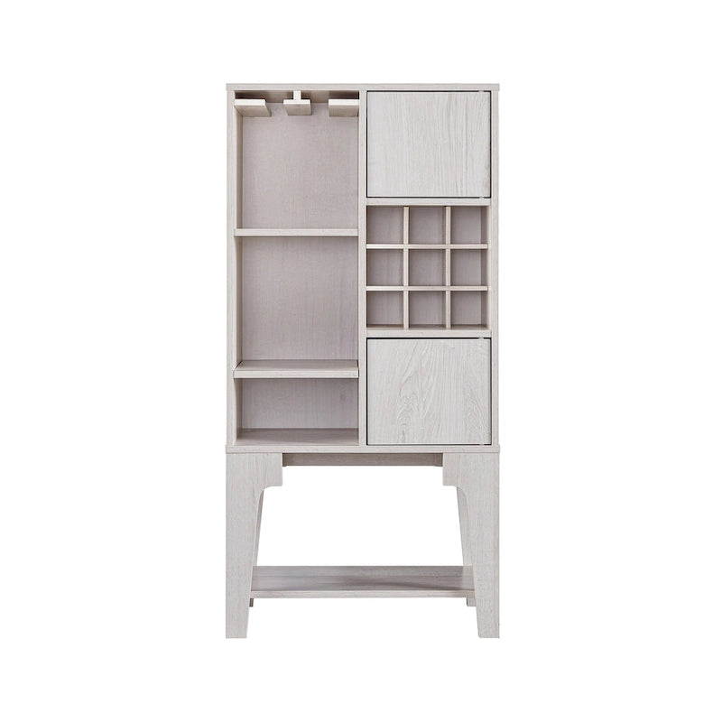 Buffet contemporain Cregg à 4 étagères avec casier à vin, de Furniture of America