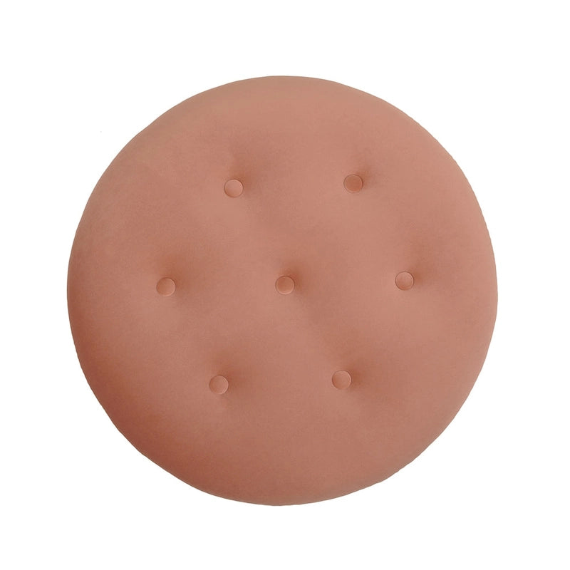 Pouf d'appoint rond rembourré Yolanda 24
