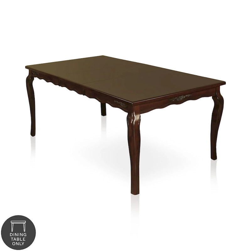 Table de salle à manger traditionnelle Shak en noyer foncé de 78 pouces de Furniture of America