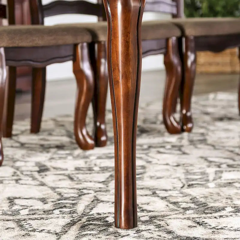 Table de salle à manger traditionnelle Shak en noyer foncé de 78 pouces de Furniture of America