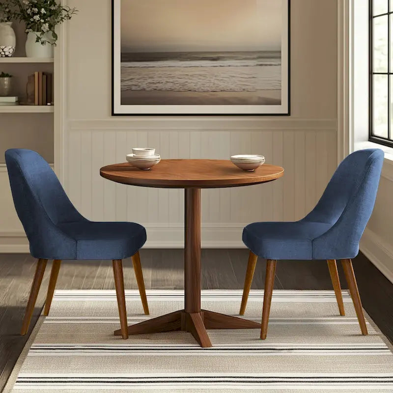 Chaises de salle à manger rembourrées INK+IVY Nola avec dossier ajouré (lot de 2)