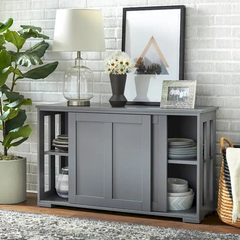 Porch & Den Jefferson Sliding Door Stackable Buffet/Sideboard