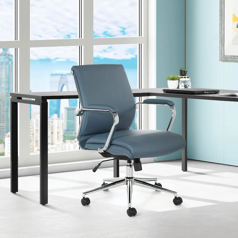 Chaise de bureau en tissu antimicrobien