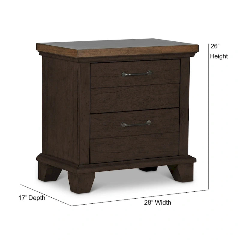 Ensemble de chambre à coucher rustique 4 pièces Steve Silver Overlook