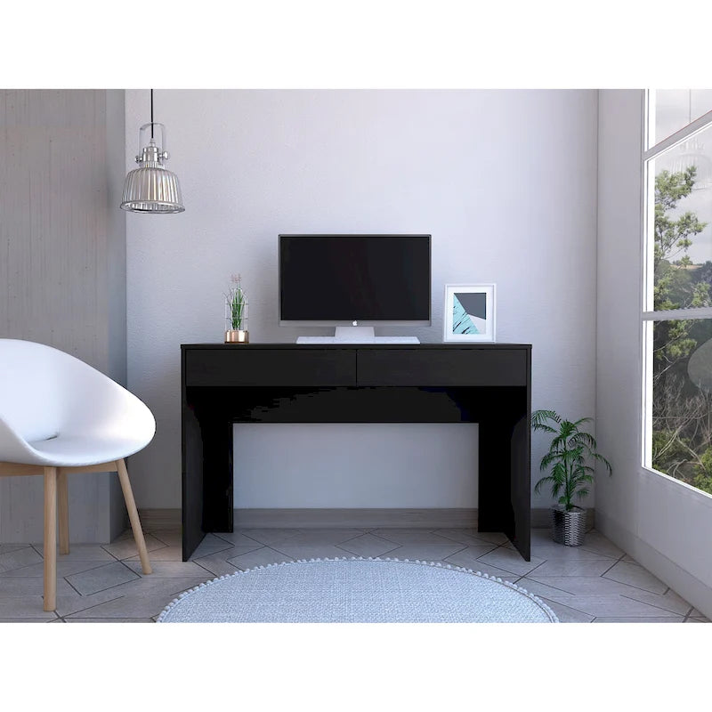FM Furniture Tampa 2-Drawer Computer Desk with 2 Handleless Drawers