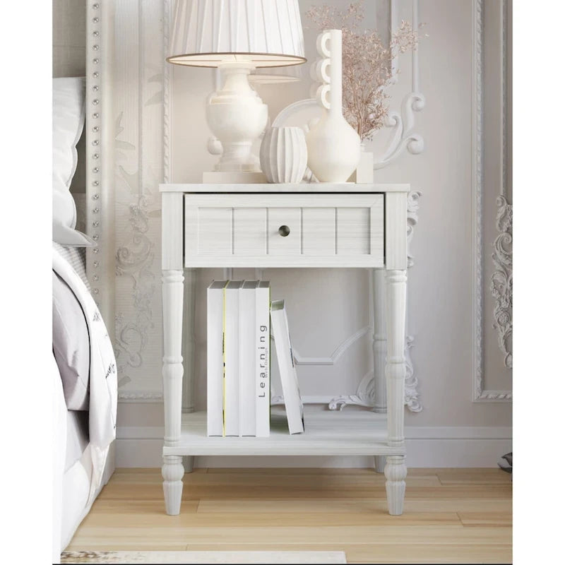 Lit Billy à panneaux rembourrés avec 2 tables de chevet