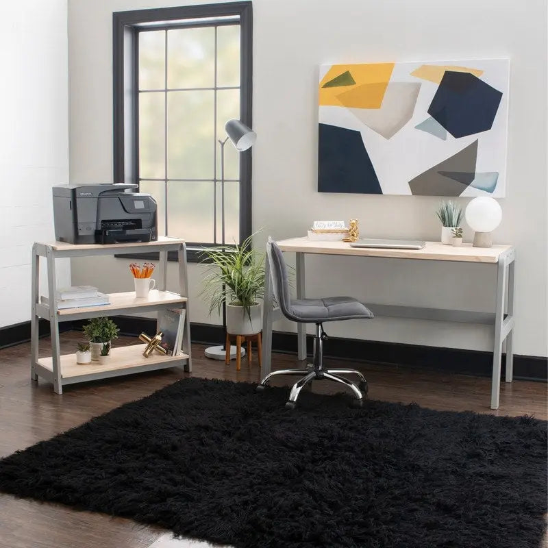 Bureau Mulligan avec plateau en bois naturel