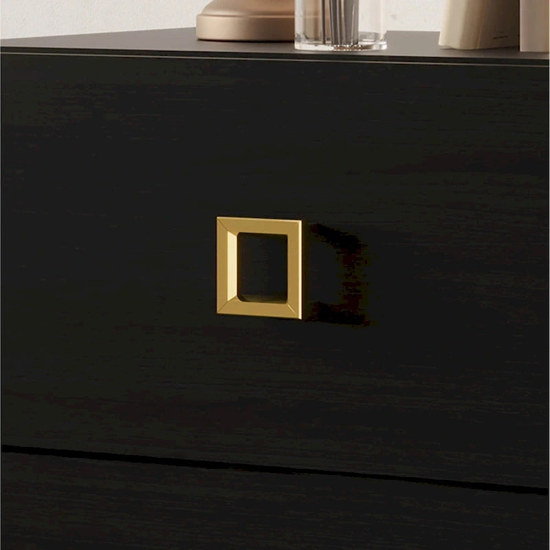 Ensemble de 3 tables de chevet CraftPorch pour chambre à coucher, lit plateforme capitonné en velours luxueux