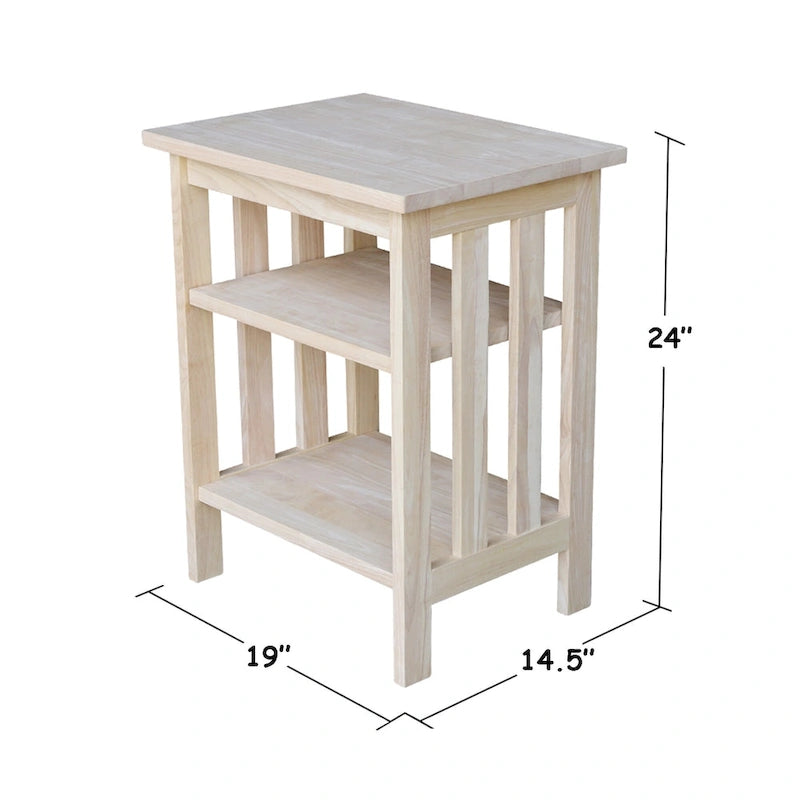 Support d'imprimante en bois naturel The Gray Barn Moonshine