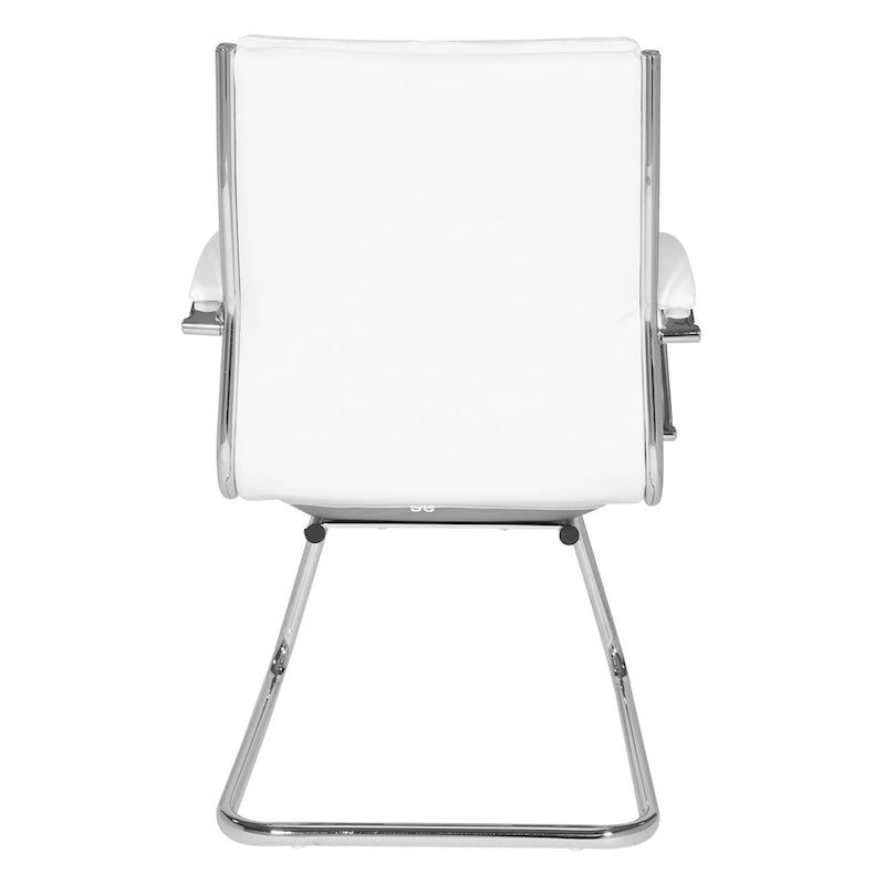 Chaise visiteur mi-haute en similicuir